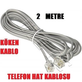 Resim 2 Metre Iki Mt Telefon Hat Modem Kablosu Köken 2Li 
