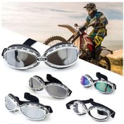 Resim Retro Motosiklet Gözlükleri Vintage Moto Sürüş Gözlükleri Klasik Gözlükler Harley Pilot Steampunk Atv Bisiklet Bakır Kask A-gümüş 