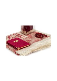 Resim Pvc Kutulu Seccade Seti - Kadife Kaplı Yasin - Seccade - Tesbih - (479778384) 