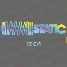 Resim STİCKERCI BEY 15 CM HOLOGRAM KELEBEK CAM STİCKER FOLYO KESİM 