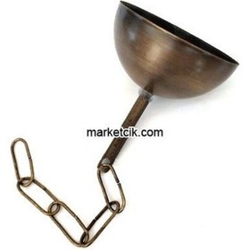 Resim Avize İçin Eskitme Metal Rozans Tij Zincir Askı Takımı 