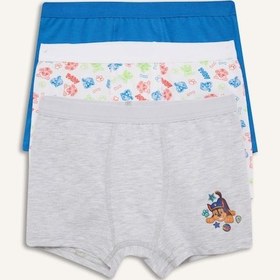 Resim Defacto Paw Patrol Lisanslı Desenli 3lü Mavi Boxer Erkek Çocuk C2901a826spbe43 Mavi-be43 