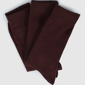 Resim Bordo Miovela MVE07 3Lü Bordo Erkek Çorabı 