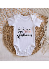 Resim Bitmeyenkartus Bk Kids Herkes Bana Ben Teyzeme Hastayım Tasarımlı Bebek Body Zıb Çok Renkli 