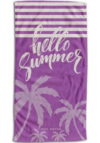 Resim Vos Versa Dijital Baskı Kadın Boy Plaj Havlusu 75x150cm Karışık Vvhm0033-390 - Karışık 