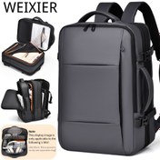 Resim Yeni Çok Fonksiyonlu Unisex Sırt Çantası, Kısa Seyahatler ve İş Seyahatleri için Uygun, Büyük Kapasiteli ve Çoklu Cep Detaylarıyla Birlikte Bir Laptop Tutabilir ve Geniş Açılı Bir Tasarım İçerir. Bu Şık ve Geniş Sırt Çantası, İşe Giderken, Hafta Sonu Tatilleri ve Öğrenciler İçin Mükemmel Bir Seçenektir. Arkadaşlarınız ve Aileniz İçin Tatiller ve Doğum Günleri İçin Harika Bir Hediye Olur. 