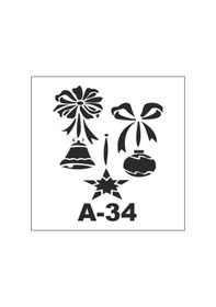 Resim A-34 Artebella Stencil 20X20 CM 