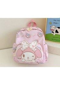Resim Sanrio Hello Kitty Çocuk Çanta Anaokulu Sırt Çantası Şirin Pembe Çocuk Sırt Çantası 