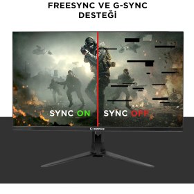 Resim Rampage Cyclops CY25R240 25 240Hz 1ms Boe Va Full Hd Hdr Freesync Rgb Pc Flat Oyuncu Monitörü 