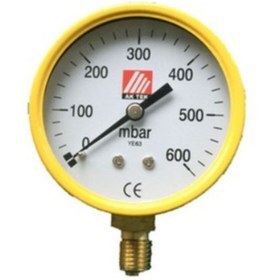 Resim AKTEK Ak Tek Manometre Küçük 0-600 Mbar Doğalgaz Düşük Basınç 