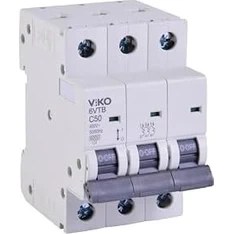Resim Teknocan Marketing 6VTB-3C50 Otomatik Sigorta 6ka C Tipi 3 Kutup 50A 