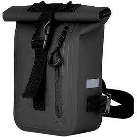 Resim Motorsiklet Sürüşü İçin Su Geçirmez Bel Çantası - 500d Pvc, Yansıtıcı Şerit, Hızlı Çıkartma, 2-4l Kapasite Siyah Siyah Siyah 