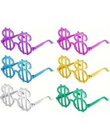 Resim Kuzgun Ticaret Dolar Şekilli Metalize Parti Gözlüğü 6 Adet - Lisinya 