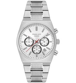 Resim Frank Alex Gümüş Çelik Kordon Erkek Kol Saati L-07252m.01 Gümüş - Altın 
