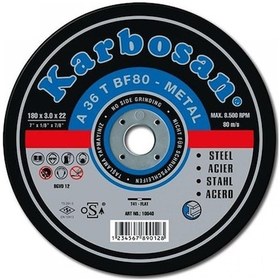 Resim Karbosan 230x3.0 Metal Kesme Taşı (25 Adet) 