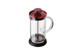 Resim Feyza Design Şık Metalik Kırmızı French Press 600 Ml, Kahve ve Çay Için Mükemmel Seçim 
