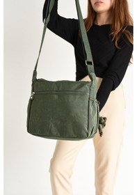 Resim Kadın Omuz Çantası Çok Cepli Hafif Yağmur Geçirmez Klinkır Kumaş 30 20 Cm Günlük Kullanıma Uygun 001 
