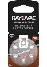 Resim Rayovac Extra 312 Numara İşitme Cihazı Pili 6'lı 