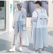 Resim Tenfowee Erkek Motosiklet Yağmuru Mantarı, Kalın Su Geçirmez Malzeme, Yansıtıcı Özellikli, Beyaz 2xl 170-185cm 