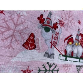 Resim Müslin Örtü 100x120 3 Adet Ağız Bezi Hediyeli Pembe - Kırmızı Pembe 
