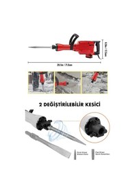 Resim Assur ASR515 1800W 16 KG Darbeli Kırıcı Delici Hilti Kırmızı 