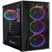 Resim Zoko Melody 4x12 CM 700W Temper Cam Mesh Panel Oyuncu Bilgisayar Kasası 