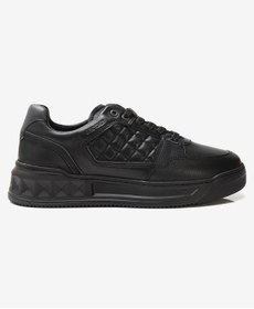 Resim Greyder Erkek Siyah Hakiki Deri Sneaker Ayakkabı 3K1SA17002 