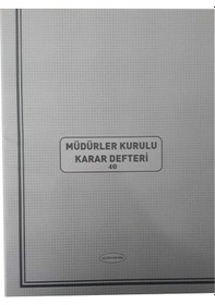 Resim Müdürler Kurulu Karar Defteri Karton Kapak 40 Yp 