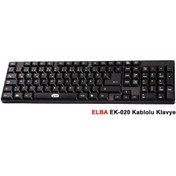Resim Elba EK-020 USB Siyah Türkçe Standart F Klavye 