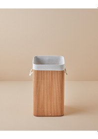 Resim English Home Gina Bambu Çamaşır Sepeti Açık Kahve Açık Kahverengi 