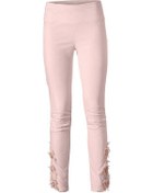 Resim BULALGİY Kadın Gül Kurusu Skinny Dantel Pantolon - BGA136871 