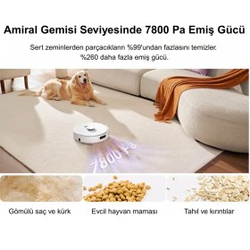 Resim Narwal Freo X Plus Akıllı Robot Süpürge Beyaz,7.800PA Emiş Gücü 