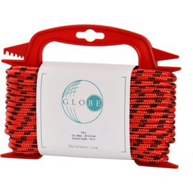 Resim Globe 6,0 Mm Polyester Çok Amaçlı Ip Halat - Kırmızı-siyah - 15 M. 