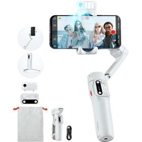 Resim Hohem iSteady V3 Gimbal akıllı telefon için – 3 eksenli stabilizatör, manyetik AI izleyici, dolum ışığı, çıkarılabilir kontrolör, entegre uzatma çubuğu ve canlı yayın ve Vlog için tripod 