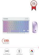 Resim Torima TMK-09 Mor Şarj Edilebilir RGB Işıklı Kablosuz Klavye Mouse Seti 