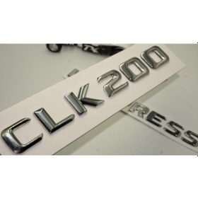 Resim Benz CLK 200 Kompressor Bagaj Krom Metal 3M 3D Yazı Logo 