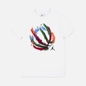 Resim Nike Jordan Basketball Fire ''A Pictorial Chart'' Short-Sleeve Çocuk Tişört 
