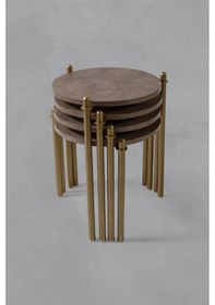 Resim 4 Lü Flora Zigon Sehpa - Kozmoz 