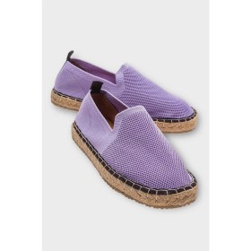 Resim Liger Unisex El Yapımı Triko Espadril Lila 