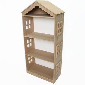 Resim TURUNÇ Montessori Kitaplık Oyuncak Dolabı Dekoratif Dolap 