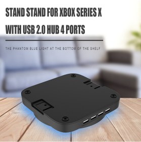 Resim Xbox Serisi X için 4 Usb 2.0 Hub Taşınabilir Oyun Konsolu Stand 