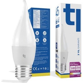 Resim Redeem Plus C37A E27 Mum Ampul, Titreşimsiz, Göz Konforu, 581 Lümen, Ilık Beyaz, 3000 Kelvin 