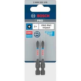 Resim 2x Pro Phillips Impact Uç (120 x 50 Mm, Professional Aksesuar Vidalama, Vidalama) 