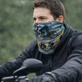 Resim Colizon Unisex Motosiklet Maskesi Bandana - Uv Korumalı Termal Outdoor Boyunluk-Buff 