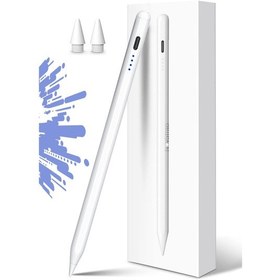Resim Novstrap Apple Uyumlu iPad Air 13 M2/m3 İle Dokunmatik Tablet Kalemi Dz900 Gen3 Stylus Pencil Avuç İçi Reddi 2 Adet Yedek Uç 