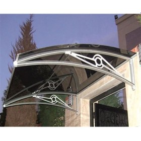 Resim Tf Prolüx Kapı Üstü 15,19 Alüminyum Ayaklı Sundurma 190 X 150 Gri 