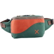 Resim Yeşil Turuncu Kanvas Unisex Göğüs ve Bel Çantası 