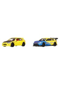 Resim Hot Wheels 2'li Premium Araba Seti 99 Honda Cıvıc Type R & Hond Çok Renkli 