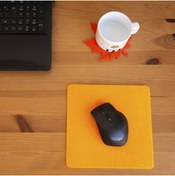 Resim garaccu Keçe Yumuşak Dokulu Şık Mouse Pad Turuncu 