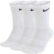 Resim Nike Everyday Cush 3Lü Beyaz Antrenman Çorap Sx7664-100 Nike